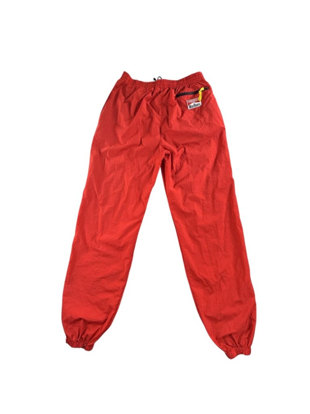 Vintage Marlboro Adventure Team Pants Mens Large Red Nylon Track Windbreaker 90s